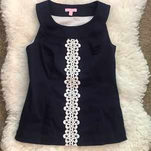 Lilly Pulitzer zippered tank